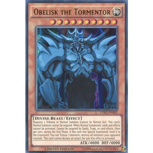 Amazon.com: Deckboosters YuGiOh : LDK2-ENS02 Limited Ed Obelisk